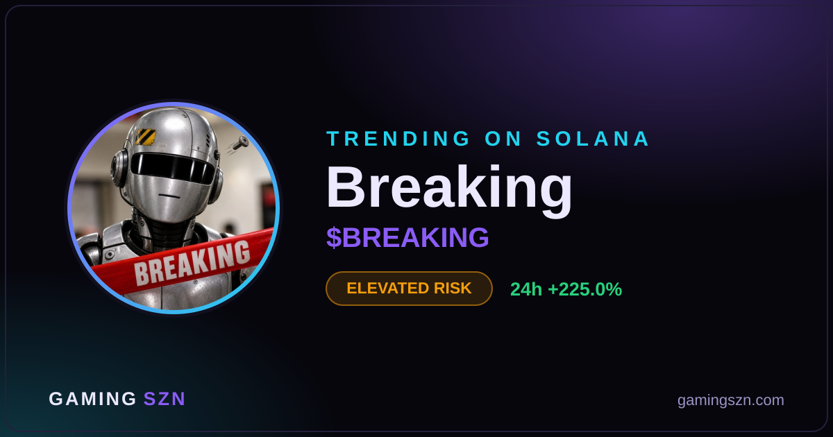 BREAKING Token Surges 225% on Solana Amid Elevated Risk Flags