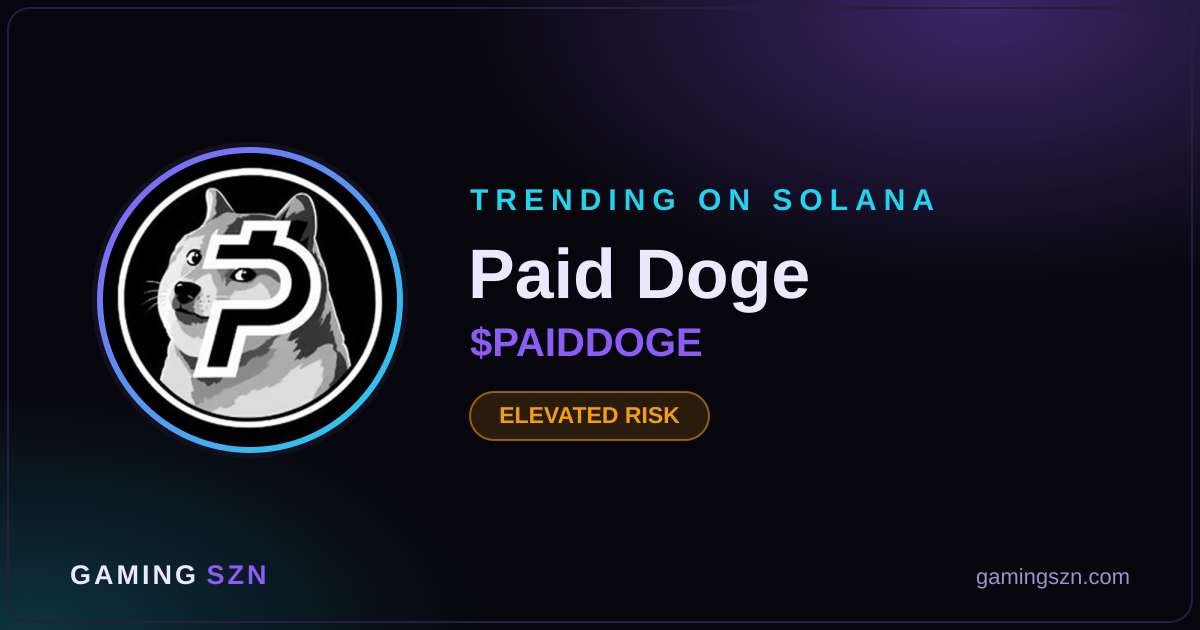 PAIDDOGE Surges 726% on Solana: What to Know Now