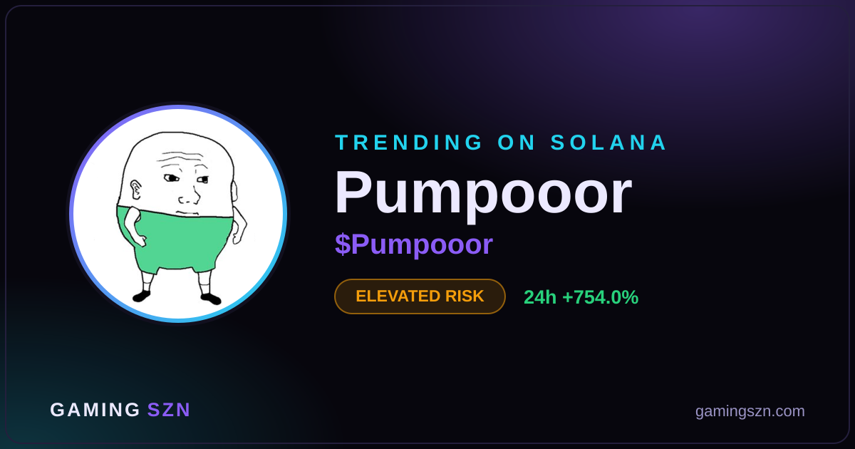 Pumpooor (PUMPOOOR) Token Jumps 754% on Solana
