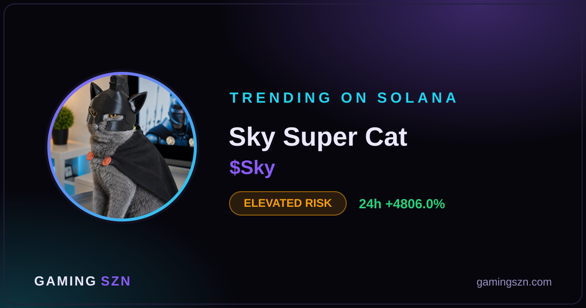 Sky (SKY) Token Surges 4,806% in 24h on Solana
