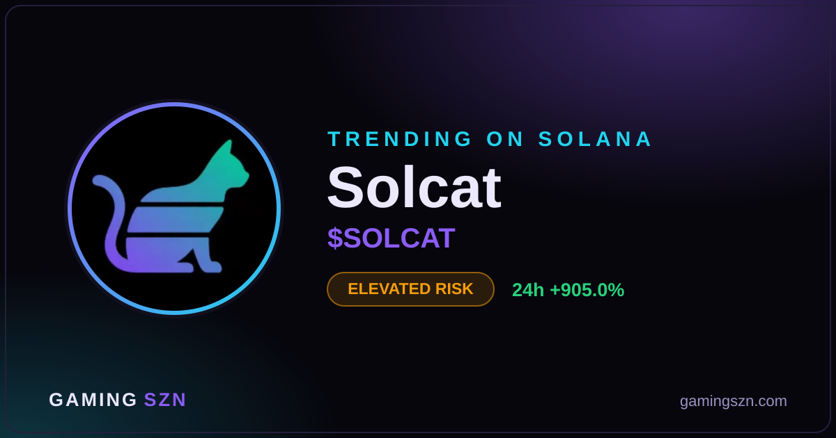 SOLCAT Token Surges 905% on Solana: What to Know