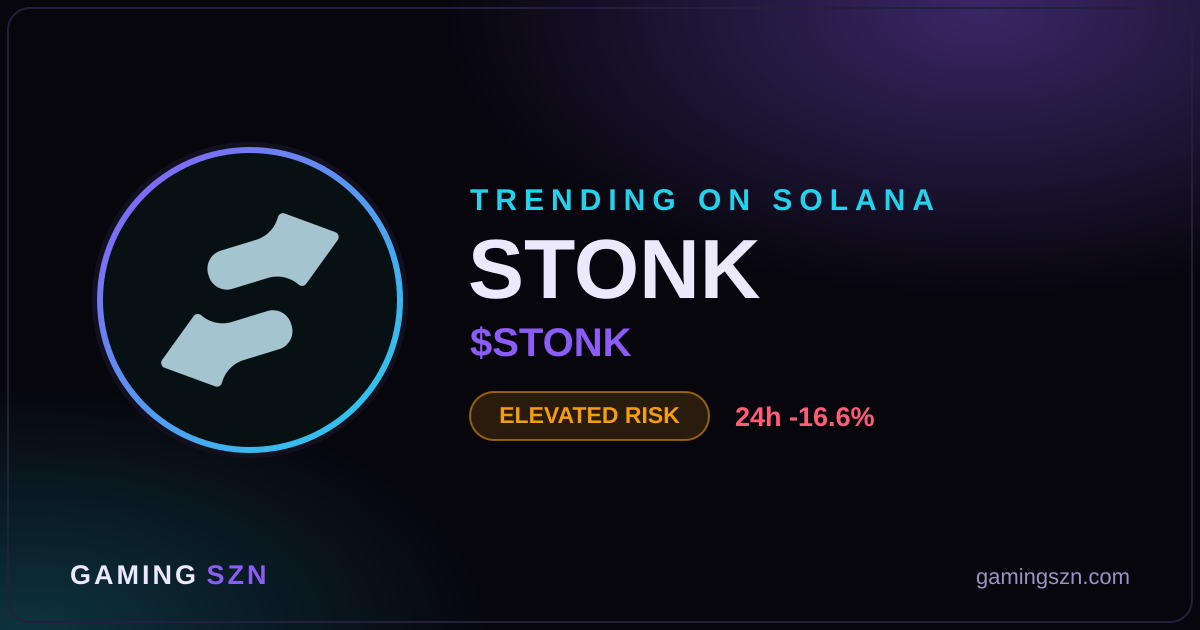 STONK Token on Solana: Why It's Trending and Key Risks